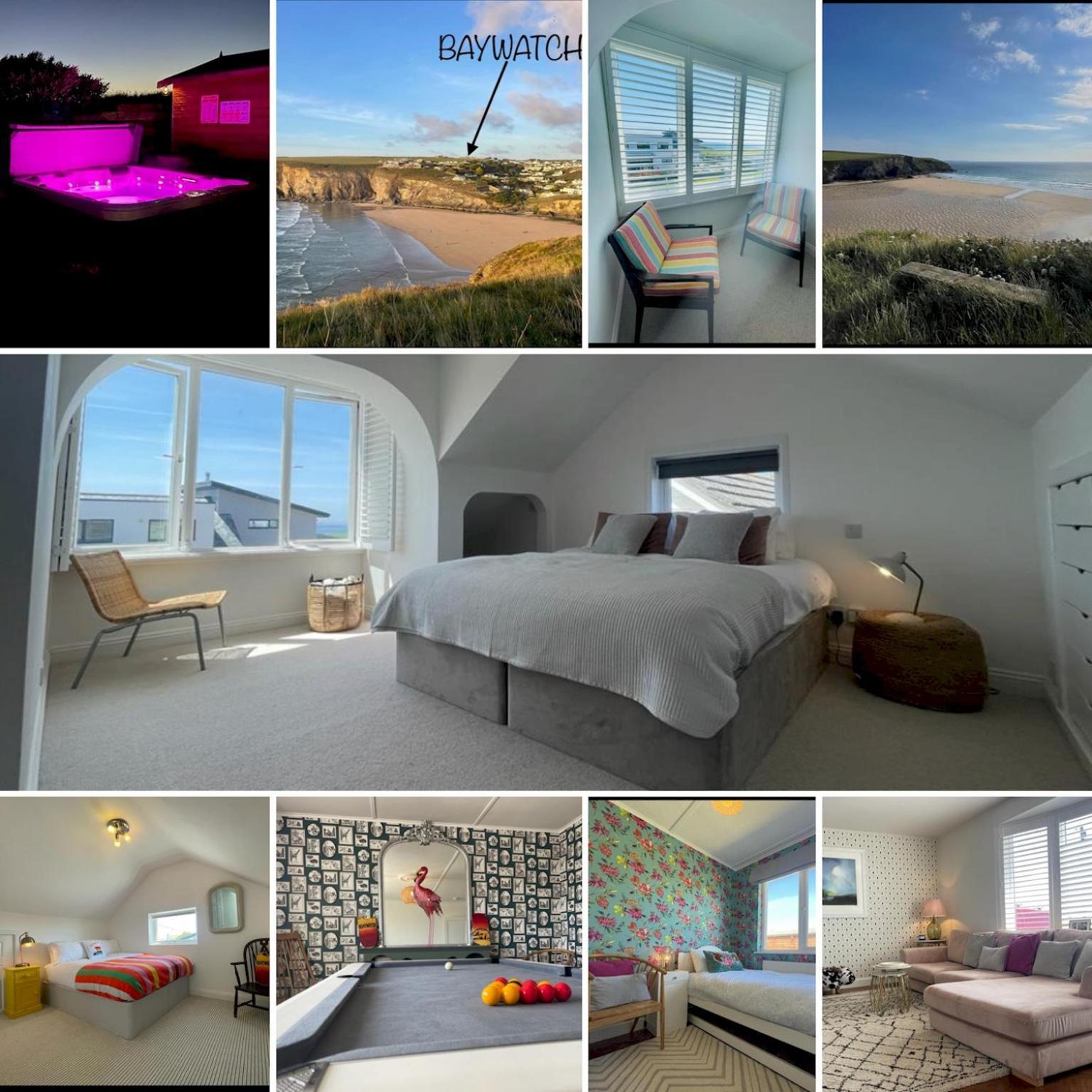 Baywatch Mawgan Porth Spacious Home Sleeps 9, Games Room, Parking & Garden Luaran gambar